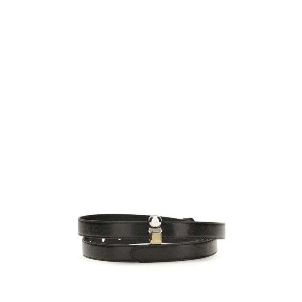 Jacquemus Black Calf Leather Bos Taurus Regular Women's Belt